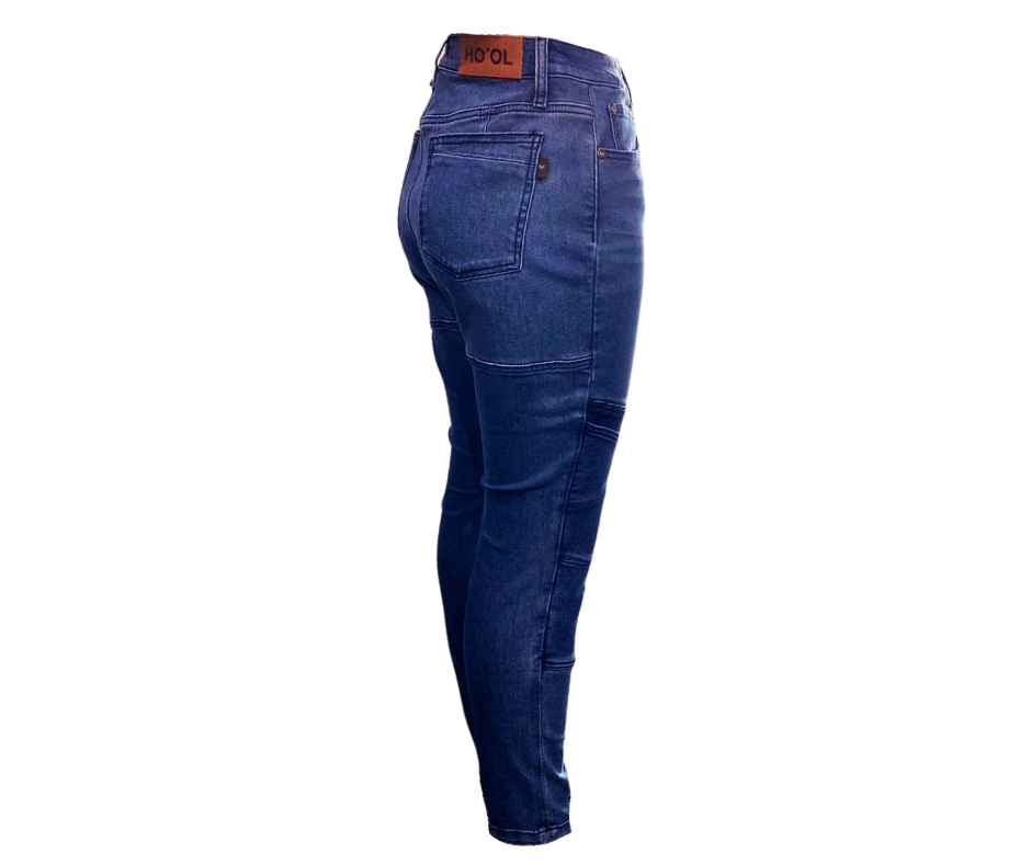 Jeans Dama con Aramida Azul